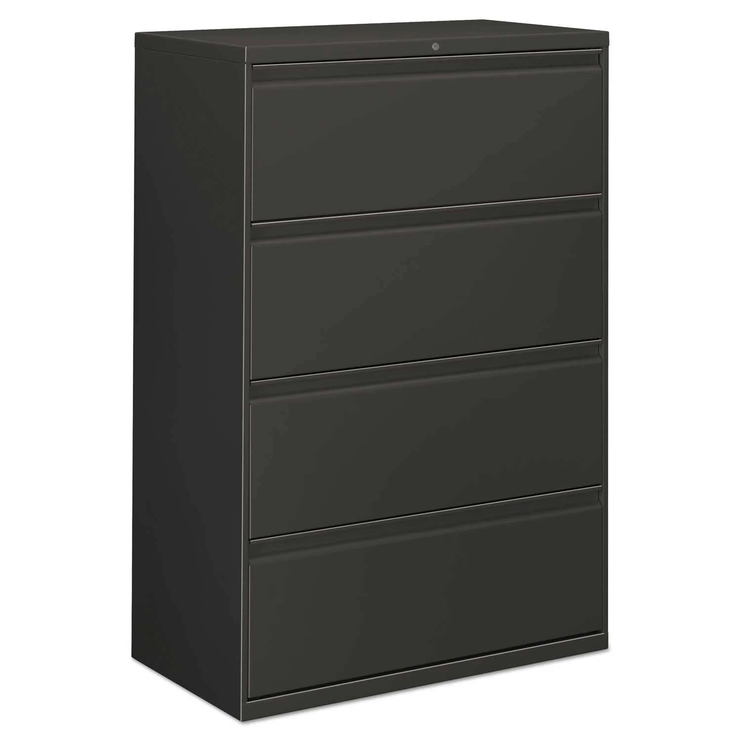 Charcoal Four-Drawer Lateral File Cabinet U7709
