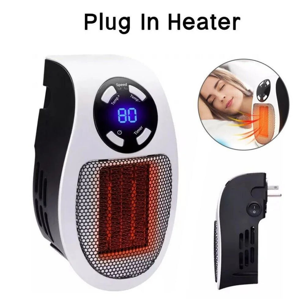 Portable Mini Electric Wall Heater with Timer E926982