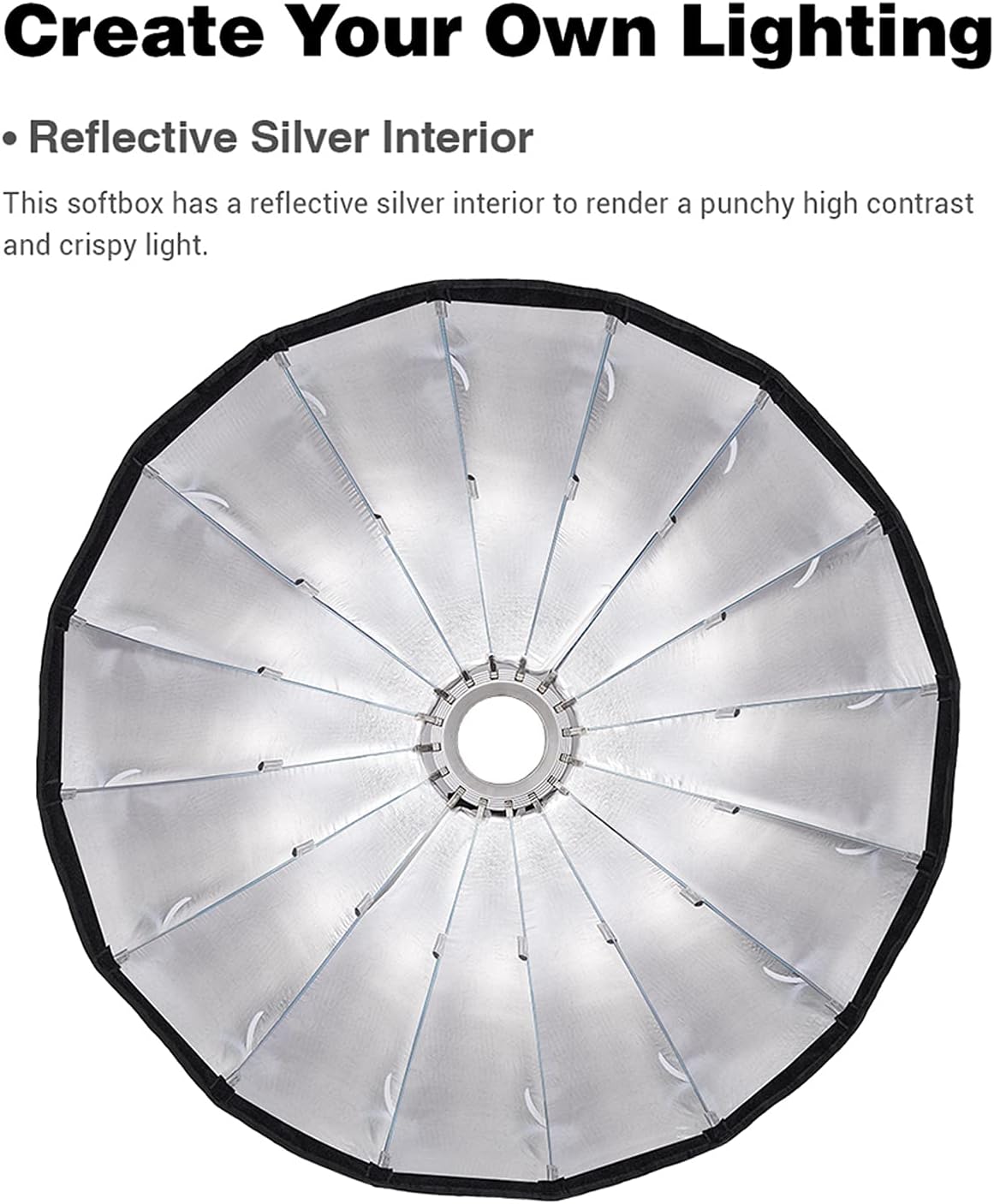 27.5" 70CM Deep Parabolic Softbox for Photo Strobe Studio Flash K370638