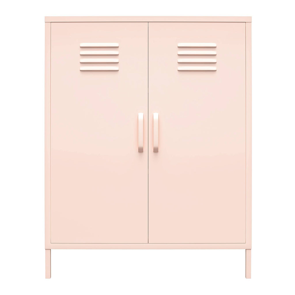 Pink 2 Door Metal Locker Storage Cabinet H4175