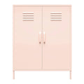 Pink 2 Door Metal Locker Storage Cabinet H4175