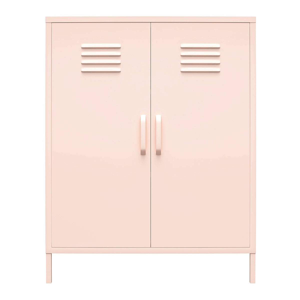 Pink 2 Door Metal Locker Storage Cabinet H4175