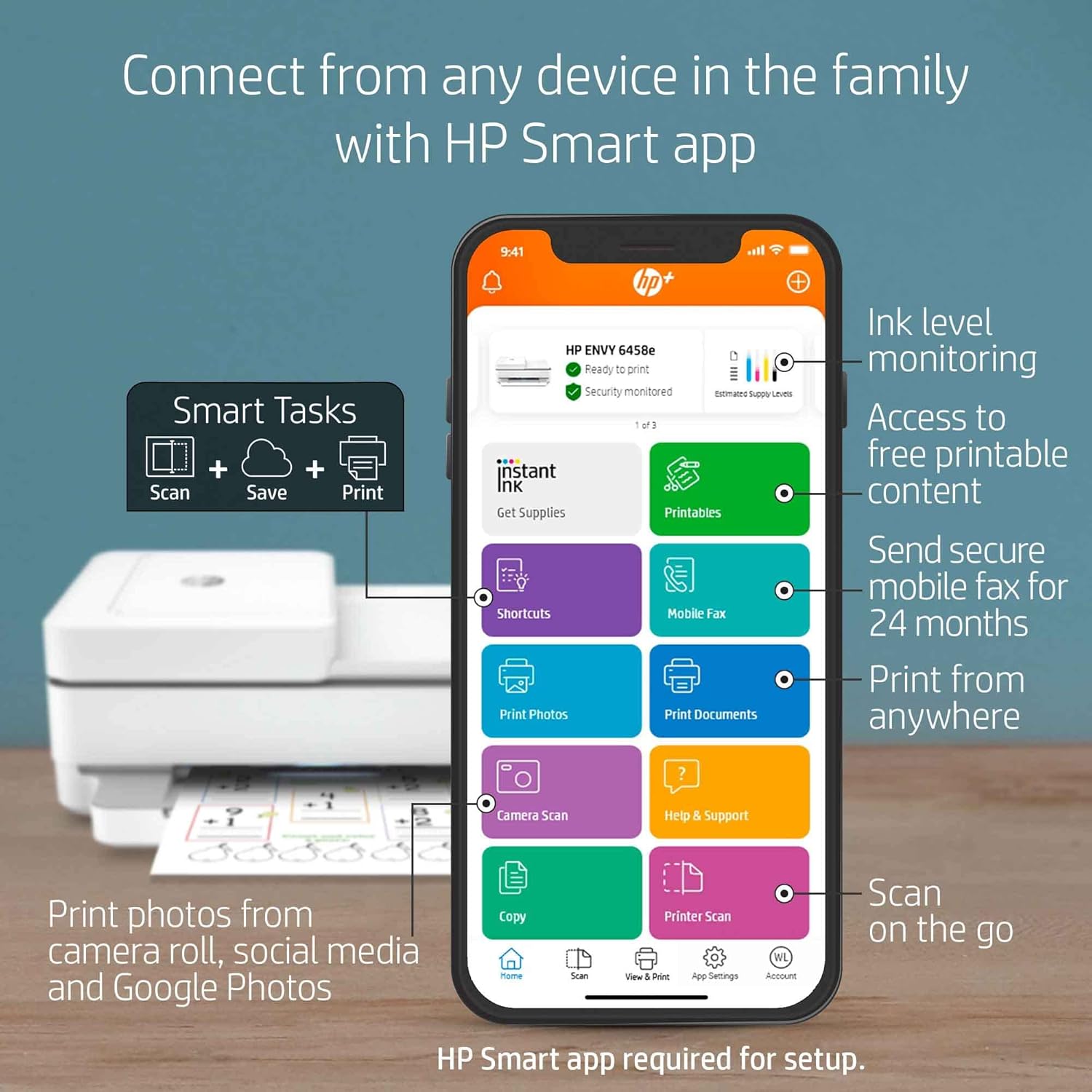 HP Envy All-in-One Wireless Color Inkjet Printer Y563