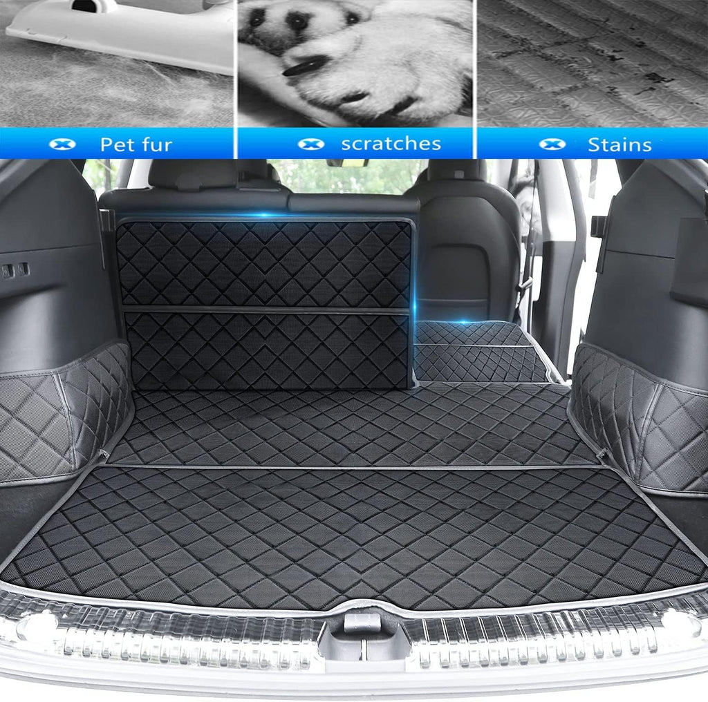 Black Waterproof Trunk Mat Cargo Liner for Tesla Model Y X6082