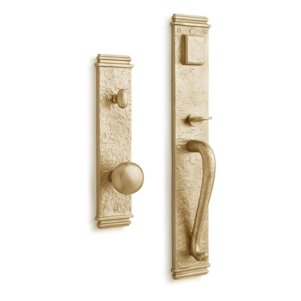 Satin Brass Full Plate Keyed Entry Single Cylinder Deadbolt A3147