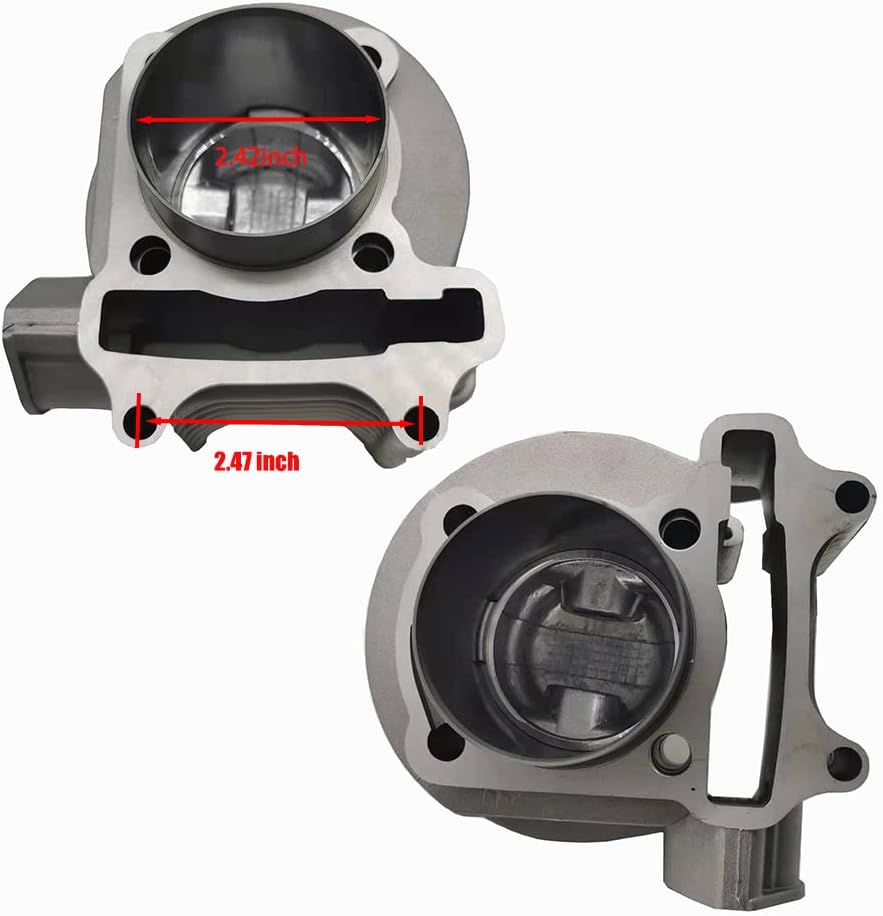 150cc GY6 Engine Rebuild Kit Cylinder Kit Cylinder Head Pack of 2 Y939405