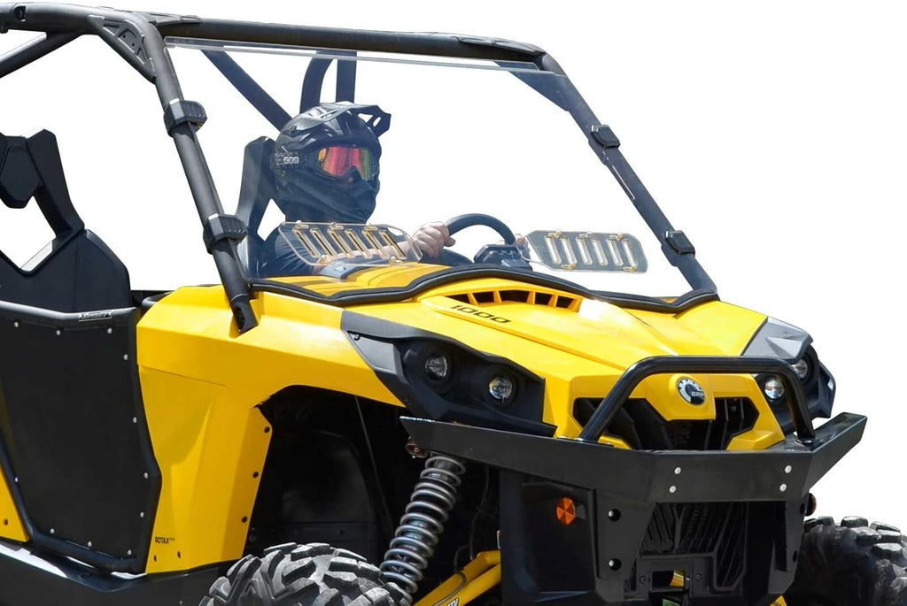 Heavy Duty Scratch Resistant Vented Full Windshield 1/4 Thick Polycarbonate T922