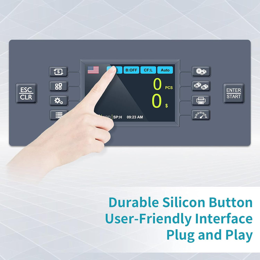 Money Counter Machine with CIS/UV/MG/IR Counterfeit Detection E472