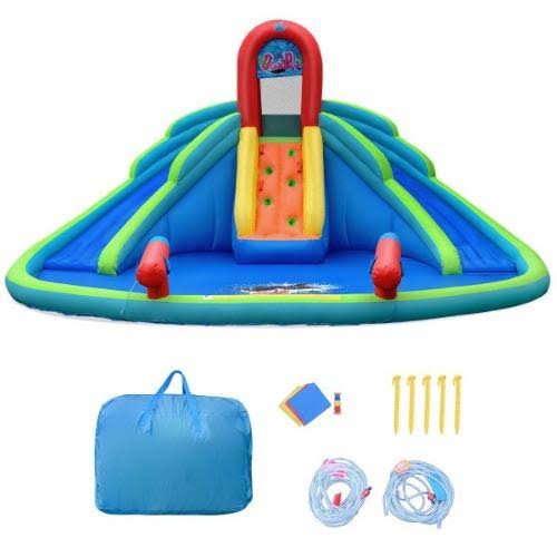 Inflatable Water Slide Bounce House with Splash Pool Y877168