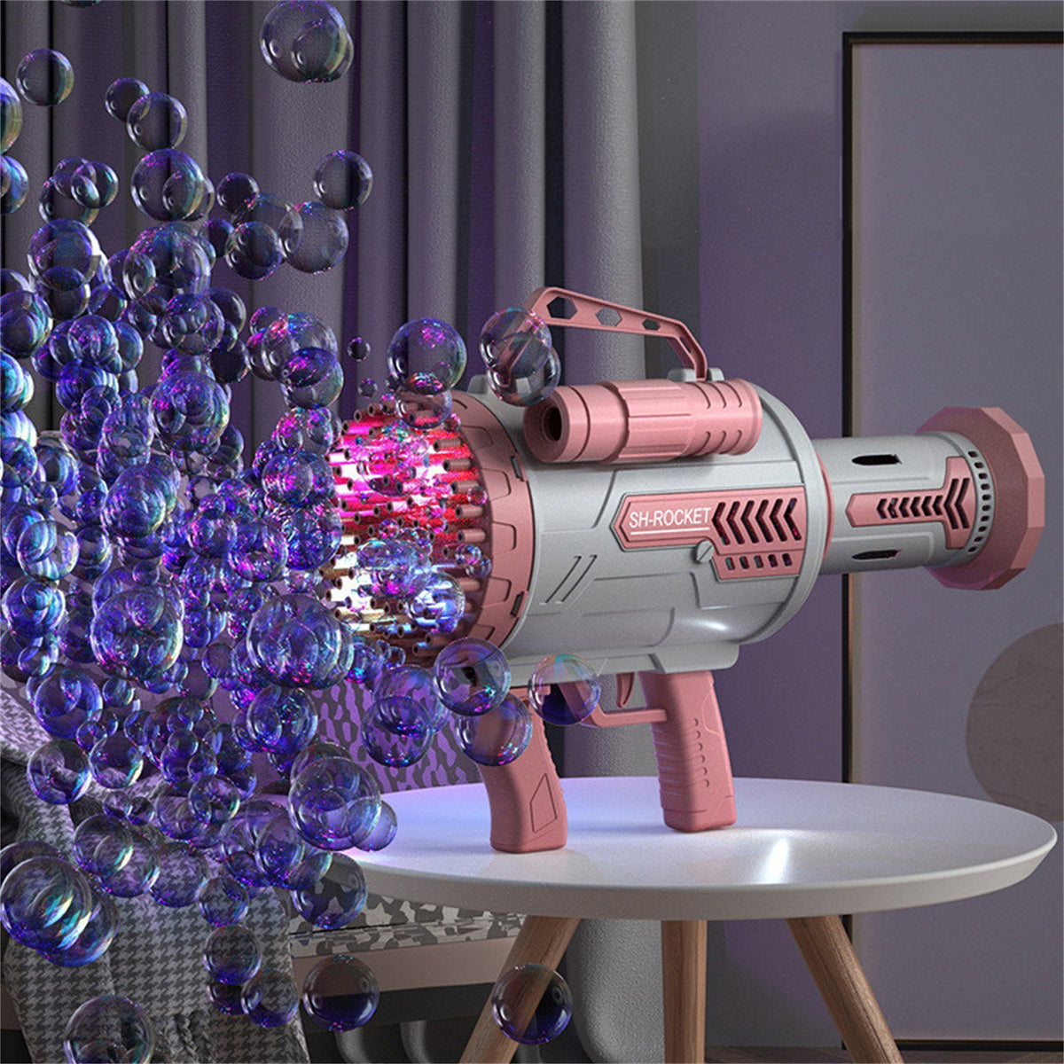 100 Hole Handheld Bubble Machine I45808