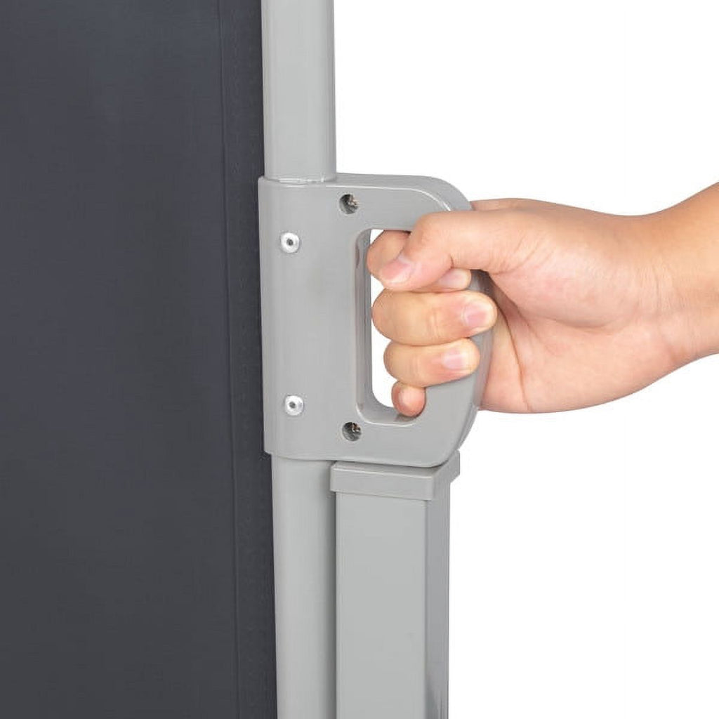 Outdoor Aluminum Handle Shed Partition Windshield Canopy Dark Gray B673