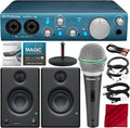 2x2 USB Recording System with Multimedia Reference Monitors and Microphone A841060