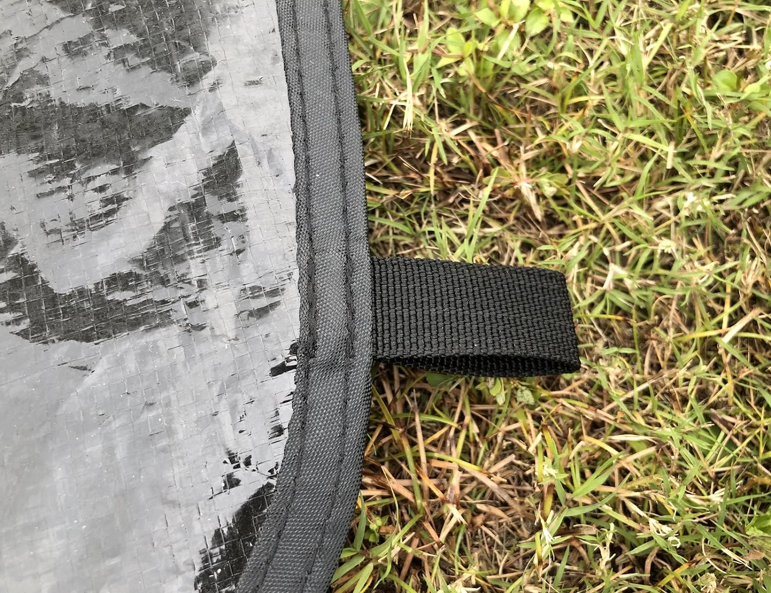 Black Waterproof Groundsheet Tarp for Camping O64698