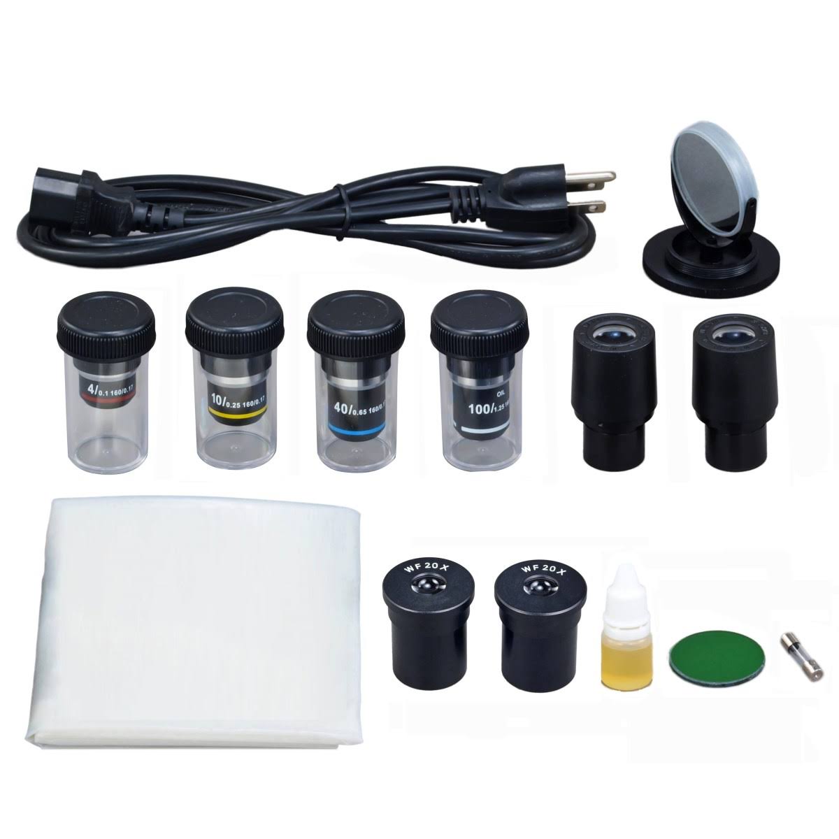 40X-2000X Compound Binocular LED Microscope with 5MP USB Digital Camera D629967