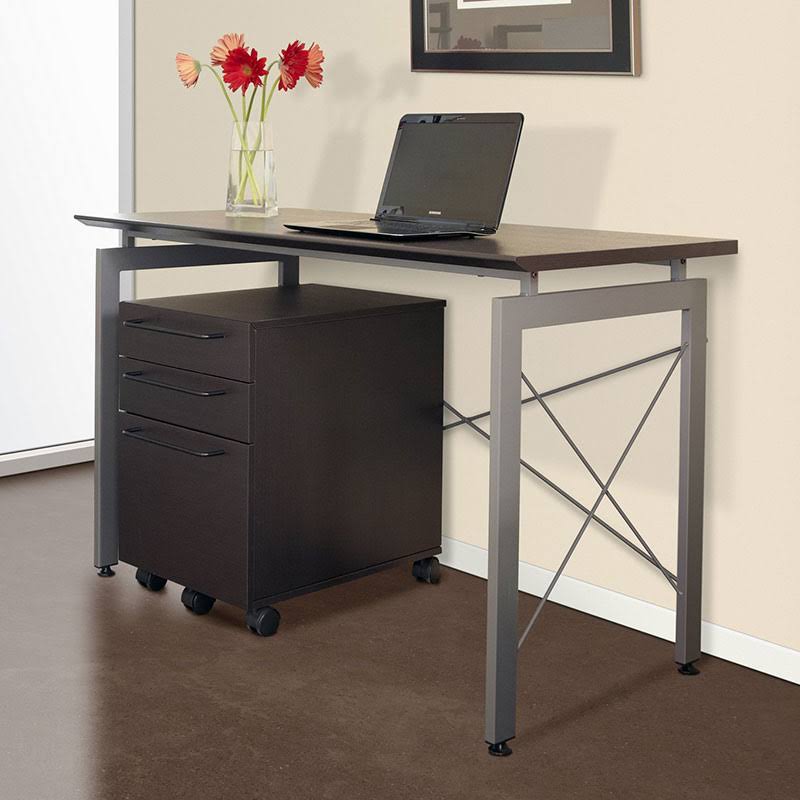 3-Drawer Mobile File Cabinet Espresso B922