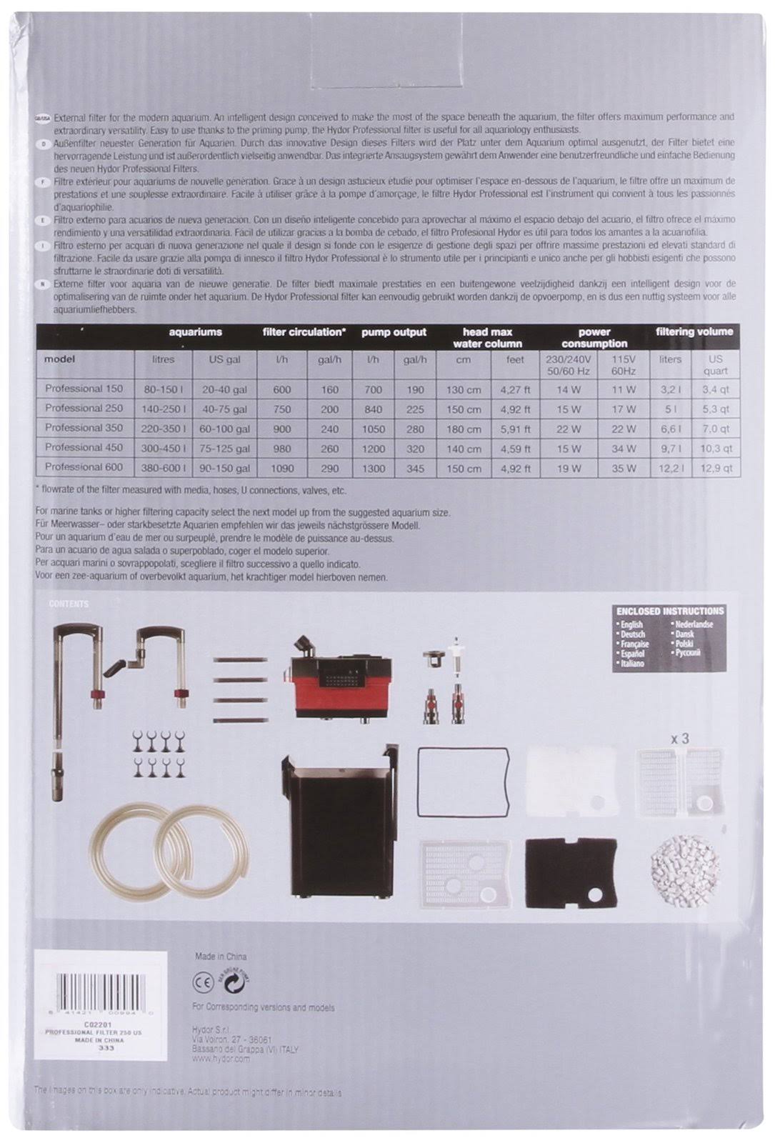 250 External Canister Filter E981