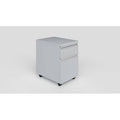 Platinum/Green 2-Drawer Mobile Vertical Filing Cabinet V787540