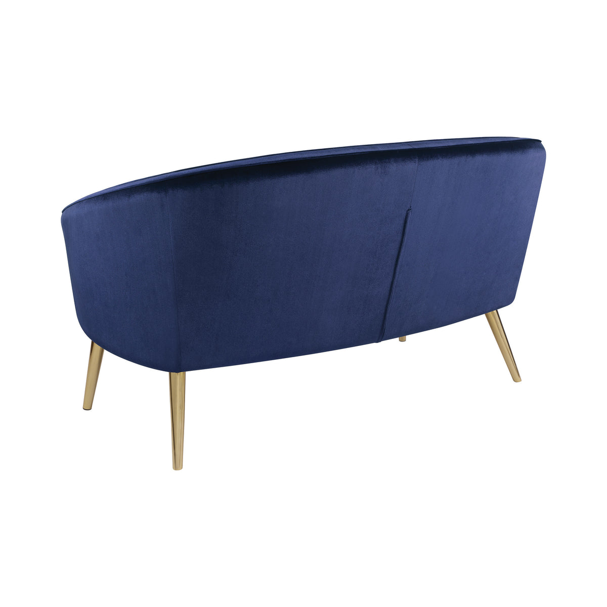 Blue Upholstered Accent Settee L46778