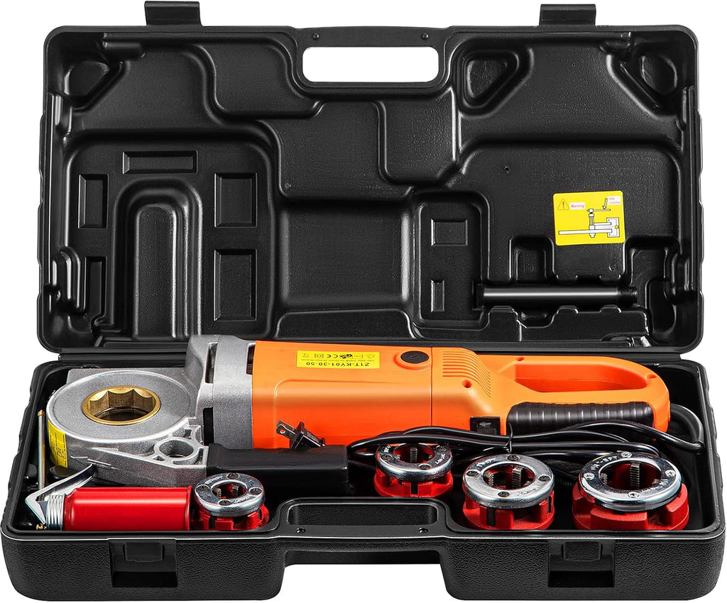 2300W Electric Pipe Threader with 4 Dies 1/2-1 1/4 & Carrying Case U680