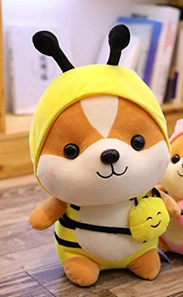 Squirrel Wearing Bee Costume Plush Toy, 10 Inch X713