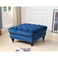 Navy Blue Tufted Ottoman A739742