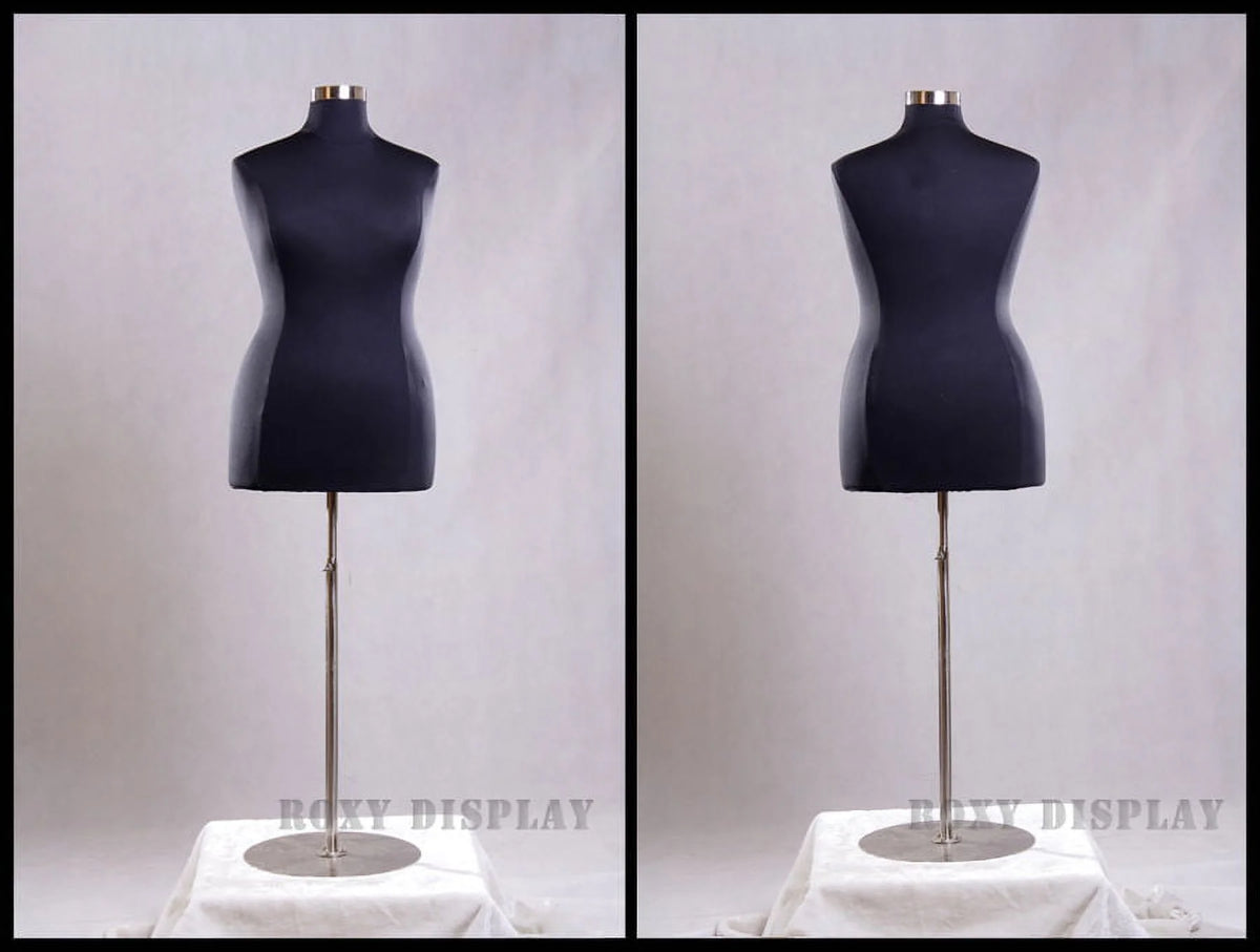 Black Female Large Plus Size 18-20 Mannequin Dress Body Form D89570