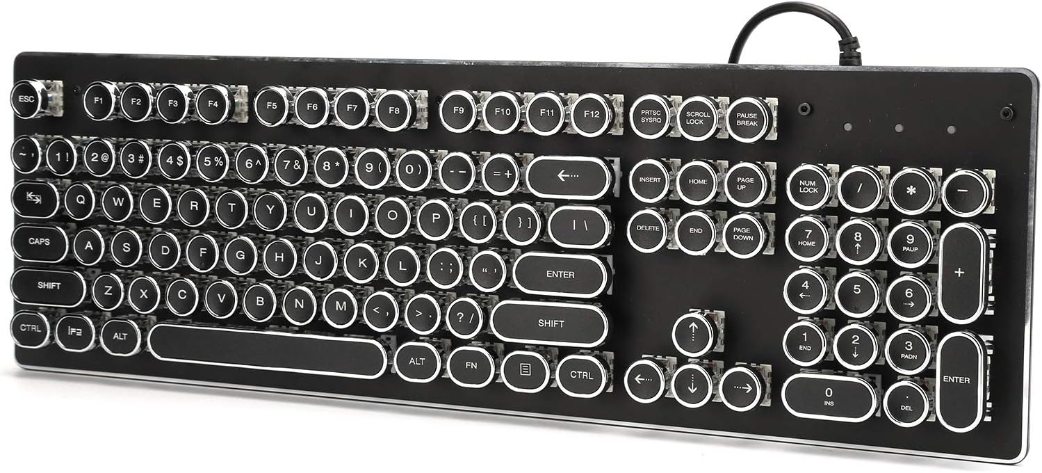 Wired Mechanical Gaming Keyboard with 104 Keys X9901