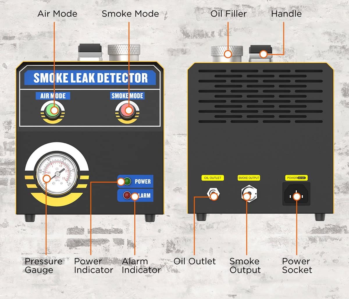 EVAP Smoke Leak Detector for 12V Vehicles R375