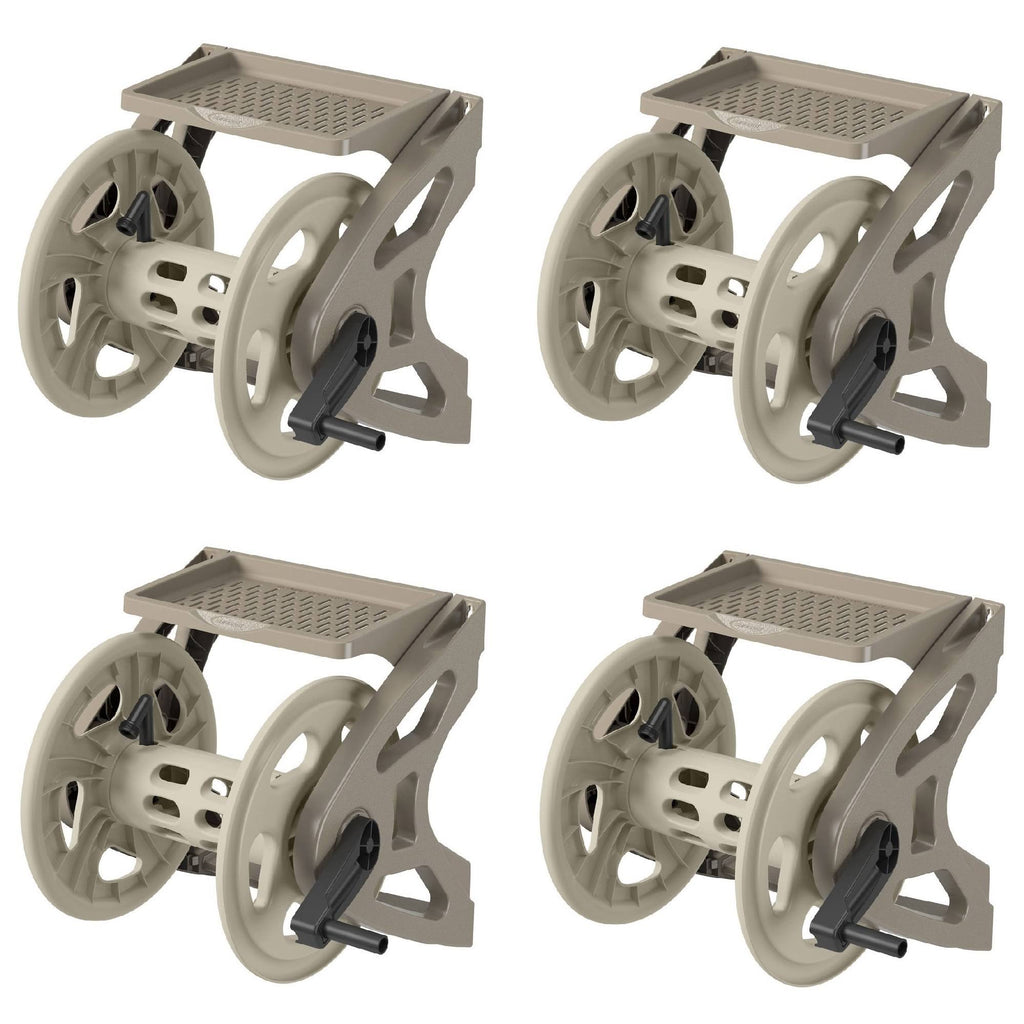 Resin Wall Mounted Garden Hose Reel (4 Pack) B7521