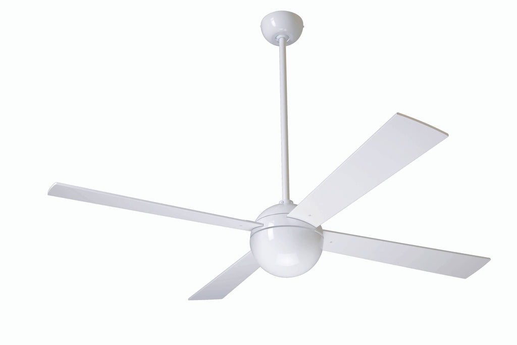 Gloss White Ball Ceiling Fan F6033