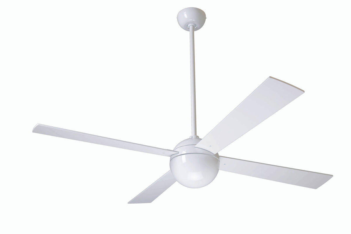 Gloss White Ball Ceiling Fan F6033