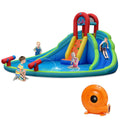 Inflatable Water Slide Bounce House with Splash Pool Y877168