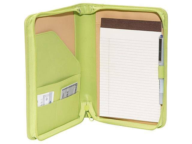 Black Zip Around Writing Padfolio E654