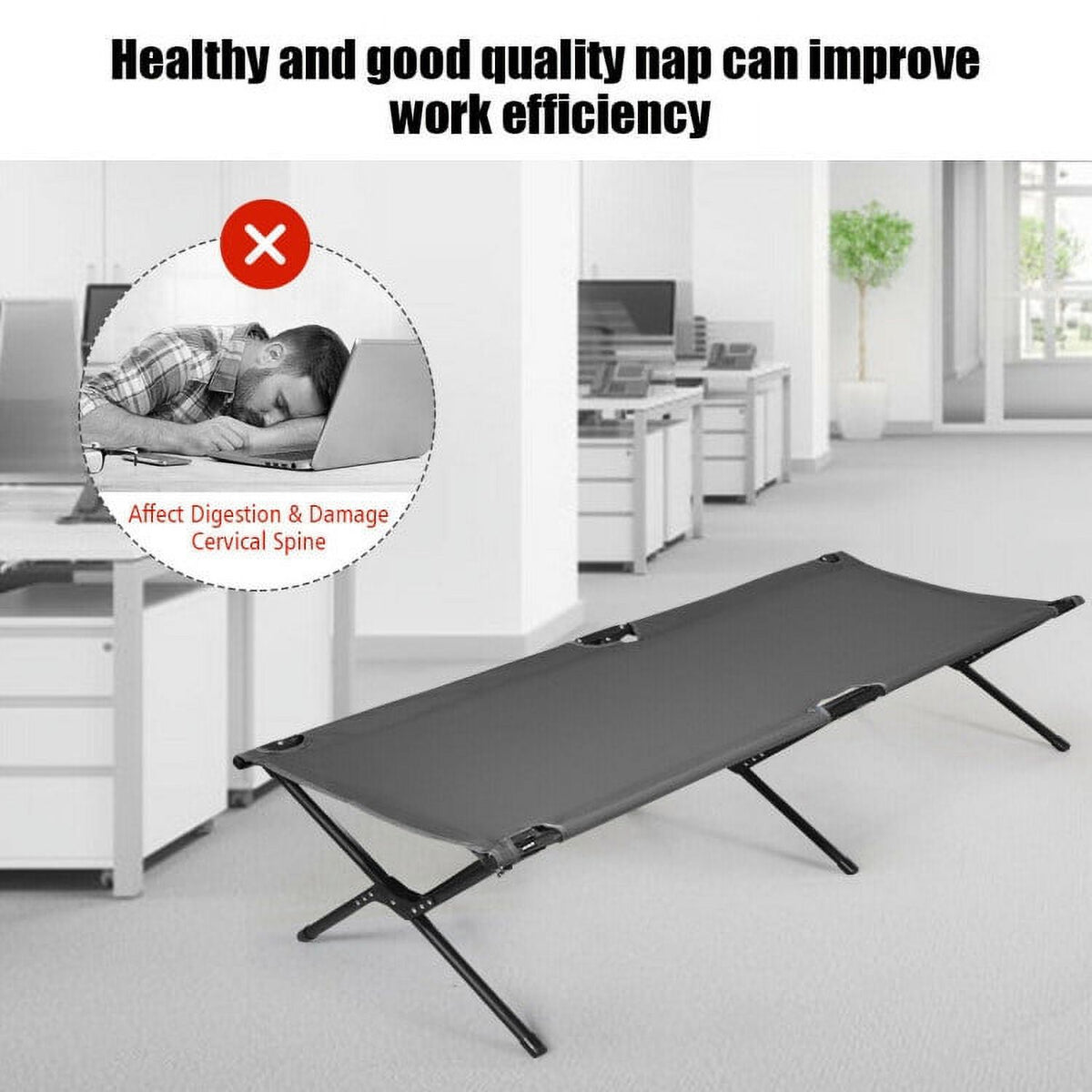 Portable Camping Cot with X-Shape Legs I71613