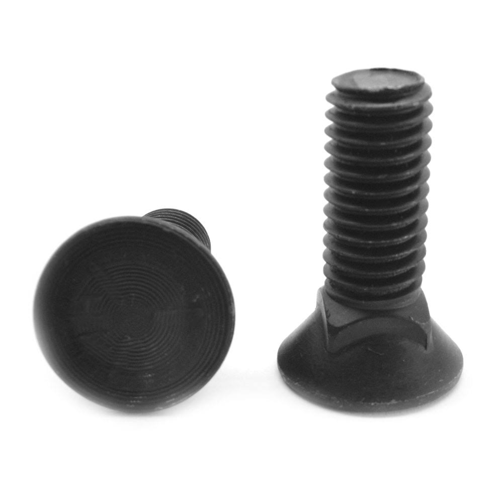 1/2x22-13 x 3x22 Coarse Thread Grade 5 Plow Bolt #3 Flat Head Medium Carbon Steel Black Oxide K38023