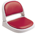 Red Vinyl Seat with Gray Frame P321
