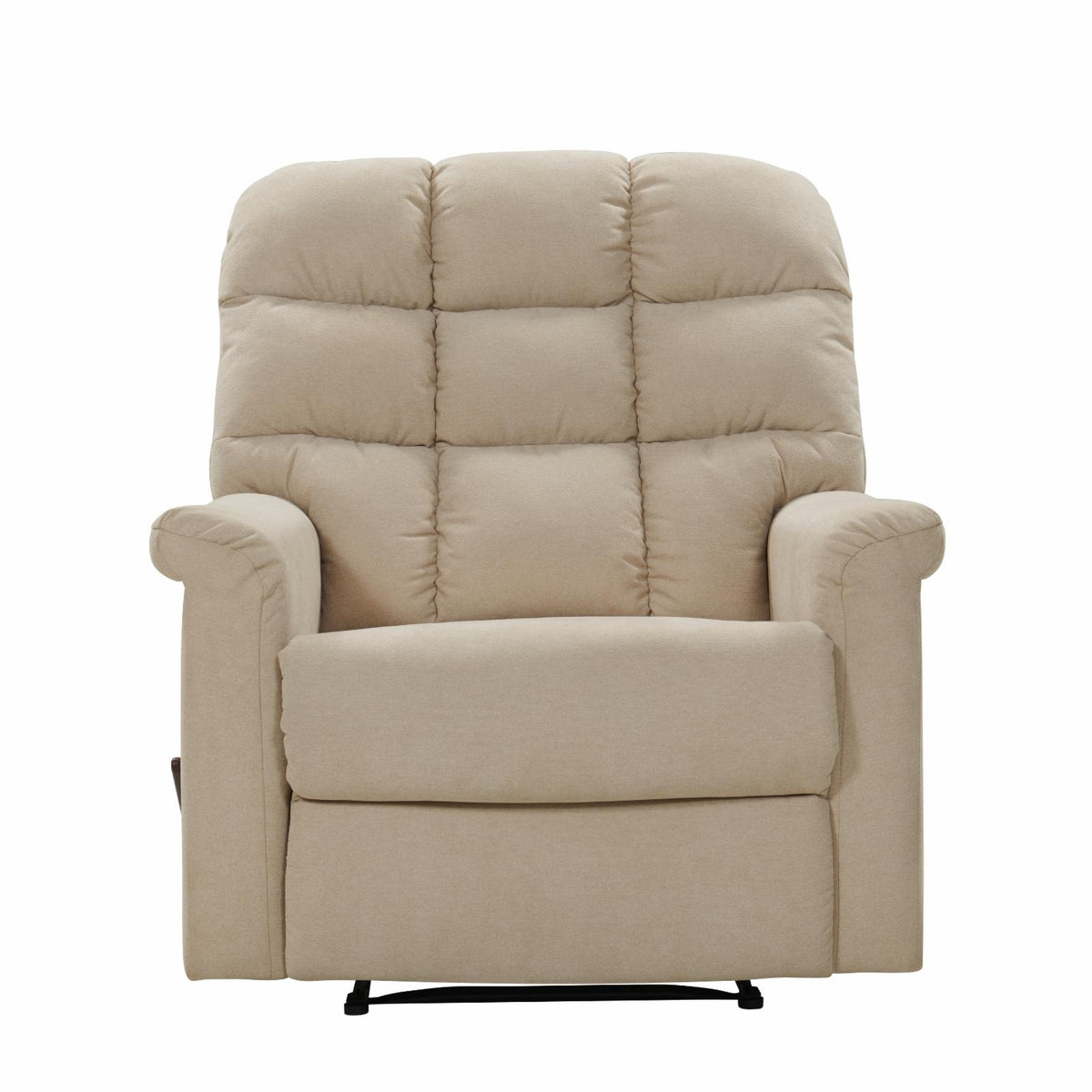 Extra Large Velour Tufted Back Wall Hugger Recliner Chair O716