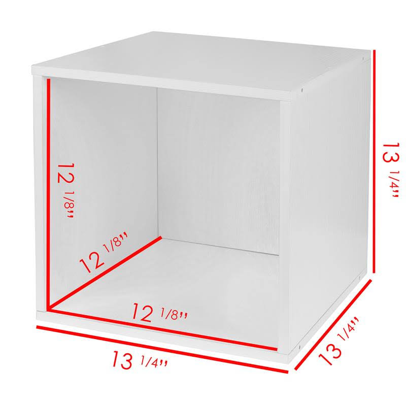 White Wood Grain/Black Storage Set with Foldable Storage Bins X13820