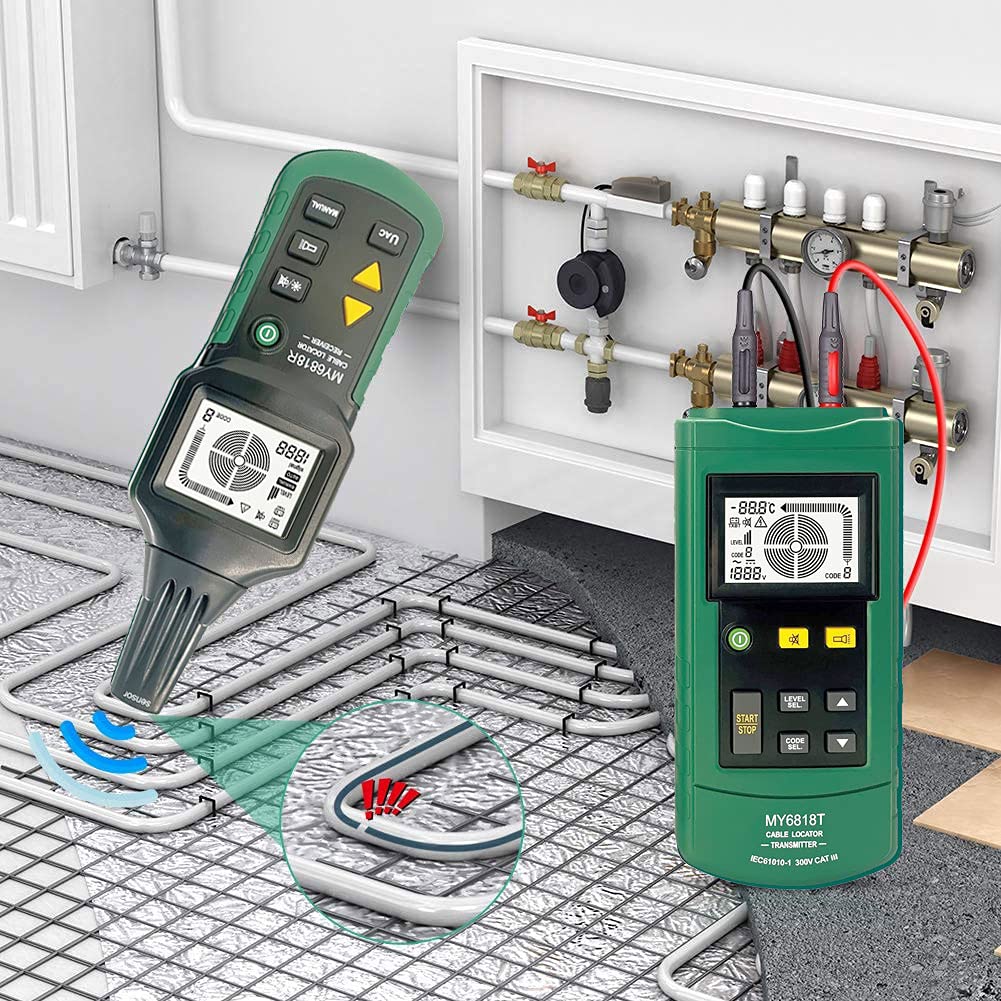 Wire Tracker Telephone Cable Locator 12-400V AC/DC Wire Detector Cable Toner Finder T632579