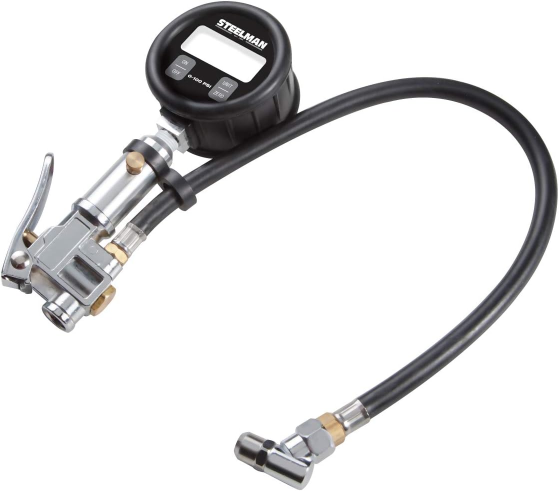 Digital Gauge Tire Inflator, 0-100 psi, LCD Screen T36345