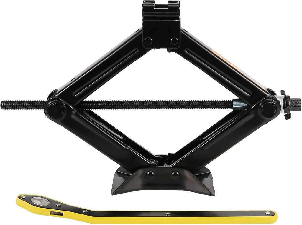 2 Pack 2 Tons 4409 Lbs Capacity Car Scissor Jack with Ratchet Wrench H5568