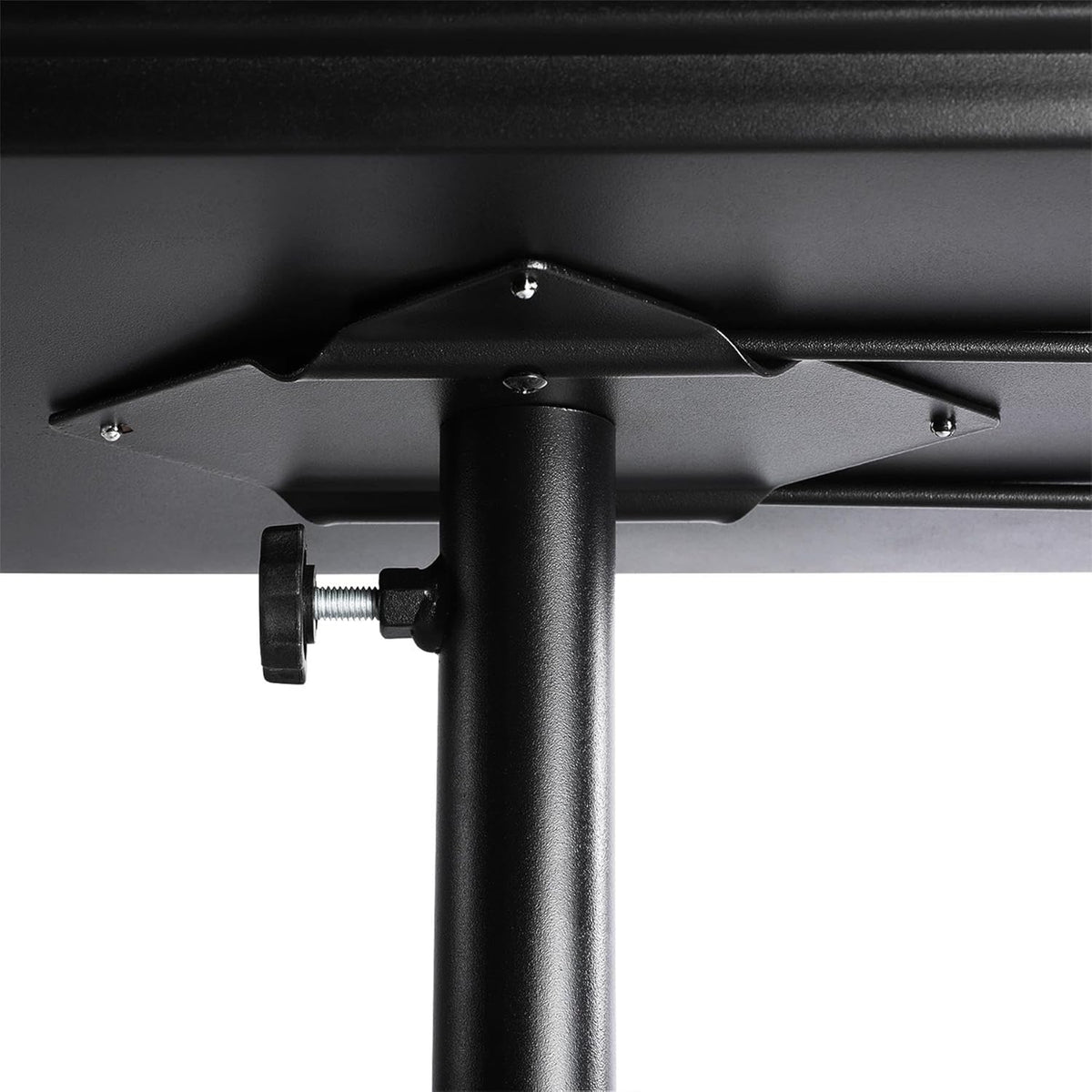 Black Rolling Aluminum Utility Cart with 5 Casters U53492