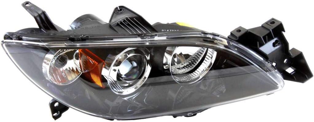 Passenger Side Headlight Assembly for Mazda 3 Sedan 2004-2006 E2319