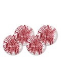 Poinsettia Canapé Plates Set of 4 S206