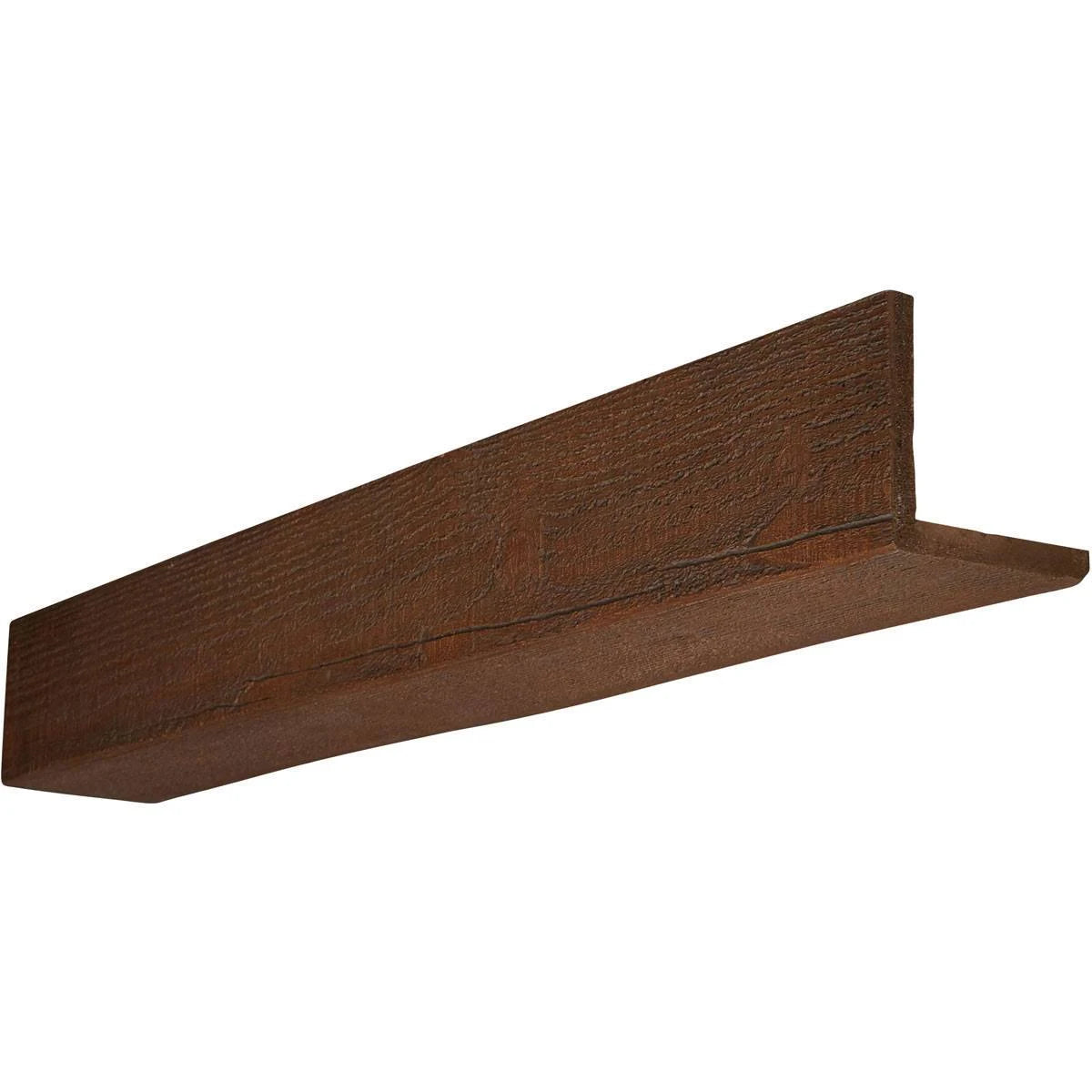 6x22W x 4x22H x 12&L Rough Sawn Faux Wood Ceiling Beam H31358