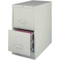 2-Drawer Vertical File Cabinet Locking Letter Gray W15341