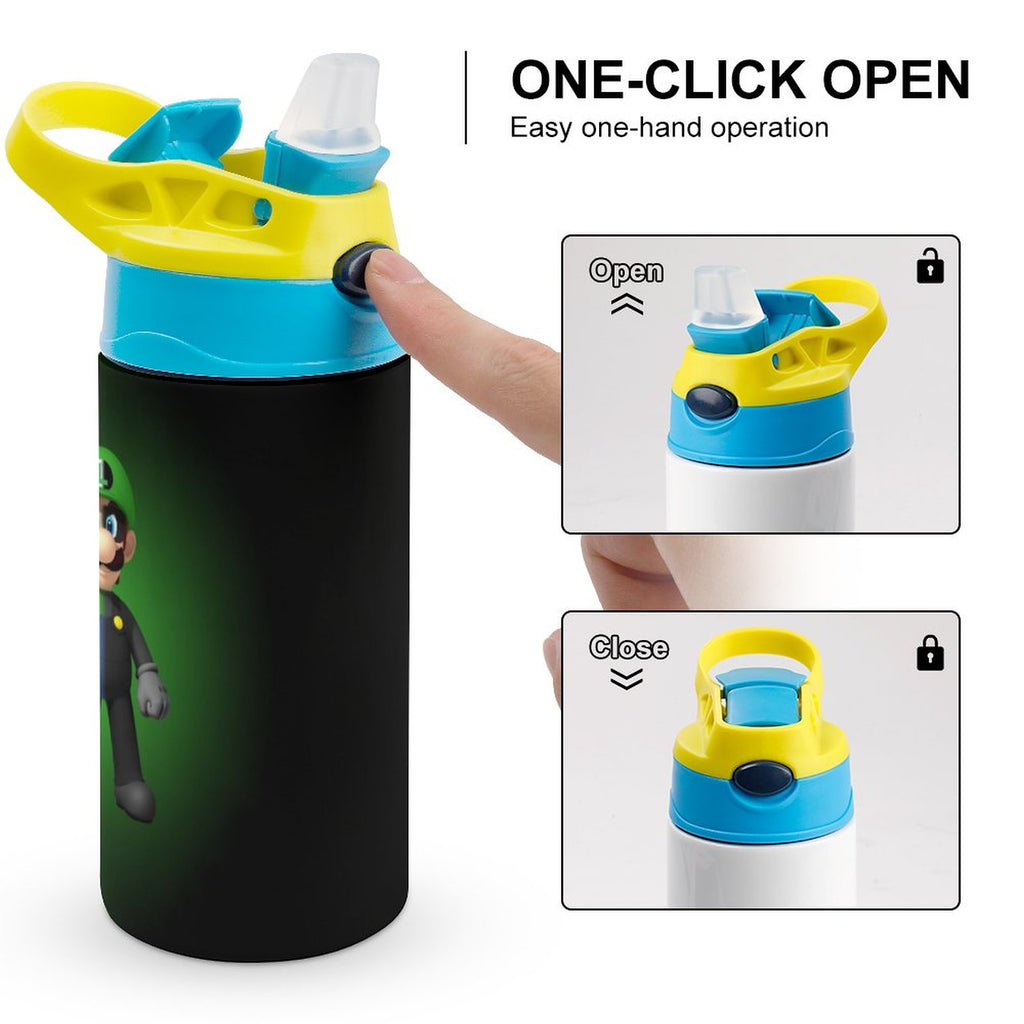Insulated Stainless Steel Water Bottle with Straw D437