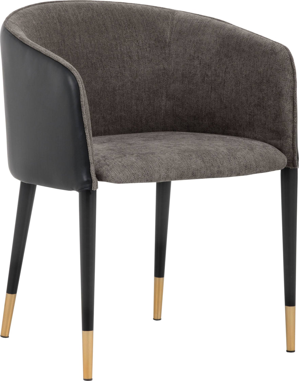 Sparrow Grey / Napa Black Dining Armchair Z324