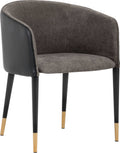 Sparrow Grey / Napa Black Dining Armchair Z324