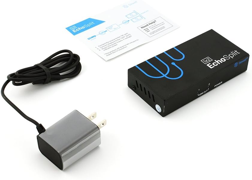 Echo Split 1x2 HDMI Splitter with Downscaling Pack of 2 D87163